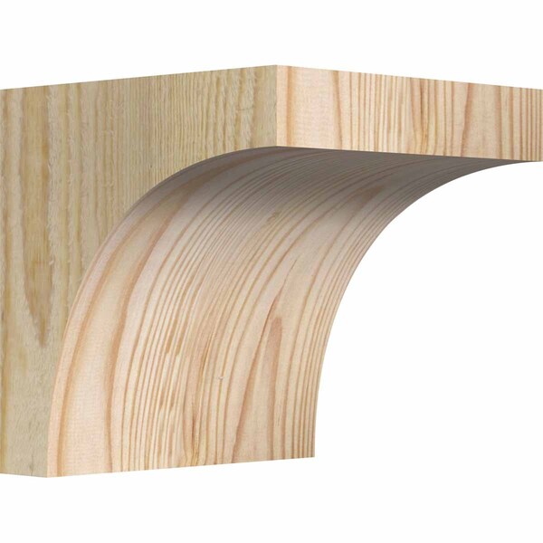 Ekena Millwork Huntington Rough Sawn Corbel, Douglas Fir, 6"W x 6"D x 6"H COR06X06X06HUN00RDF - main